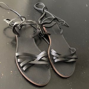 Adorable lace up sandals